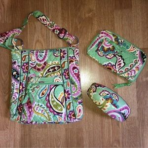 Vera Bradley Purse Tutti Fruitti Wristlet Bundle